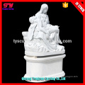 Wholesale life size garden religious white marble pieta statues